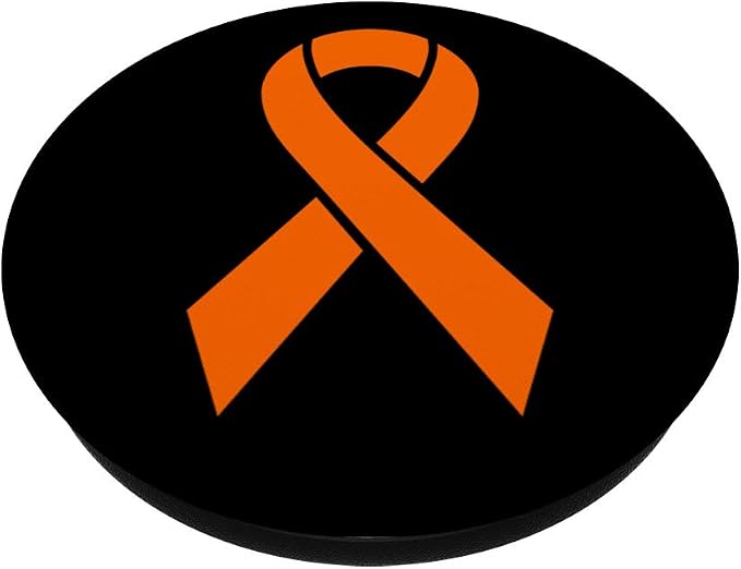 CRPS Awareness Orange Ribbon Support PopSockets Swappable PopGrip