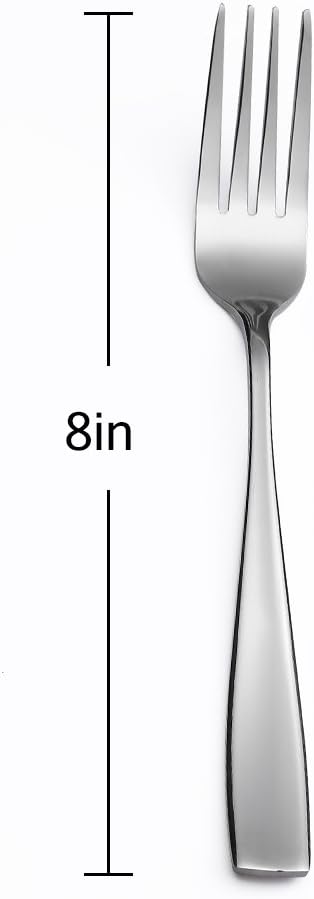 Eslite Stainless Steel Dinner/Salad Forks Set,24-Piece,8 Inches