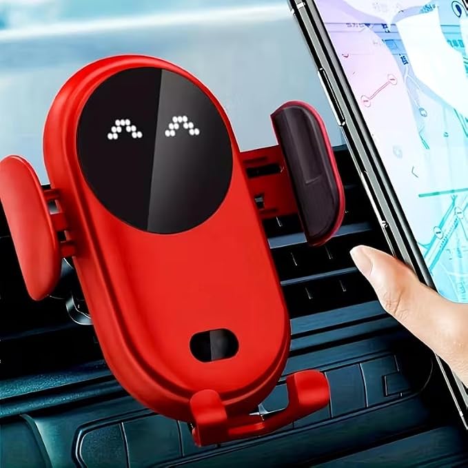Wireless Car Charger with Air Vent Mount USB Phone Holder for iPhone 17/16/15/14/13/12 Black