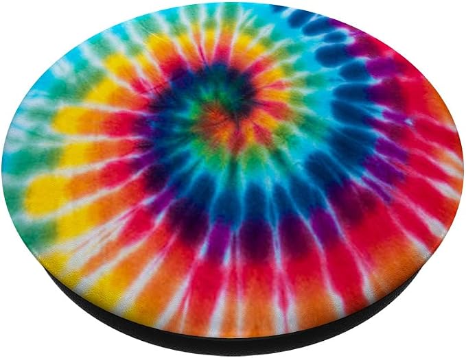 Tie Dye Rainbow Cute Rainbow Tie Dye Swirl Design Colorful PopSockets Adhesive PopGrip