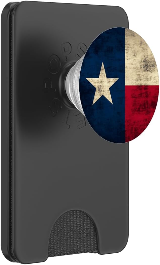 Texas Flag Vintage Rustic Distressed PopSockets Adhesive PopGrip