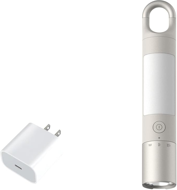 BoxWave Charger Compatible with HOTO Flashlight Duo - PD GAN miniCube (30W) 30W Tiny PD GAN Type-C Wall Charger - Winter White