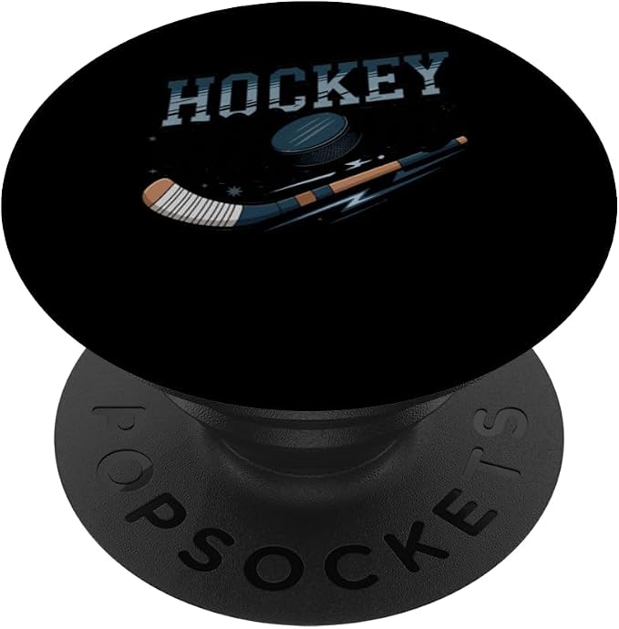 Hockey Mom Stylish Sports Parent Design PopSockets PopWallet for MagSafe
