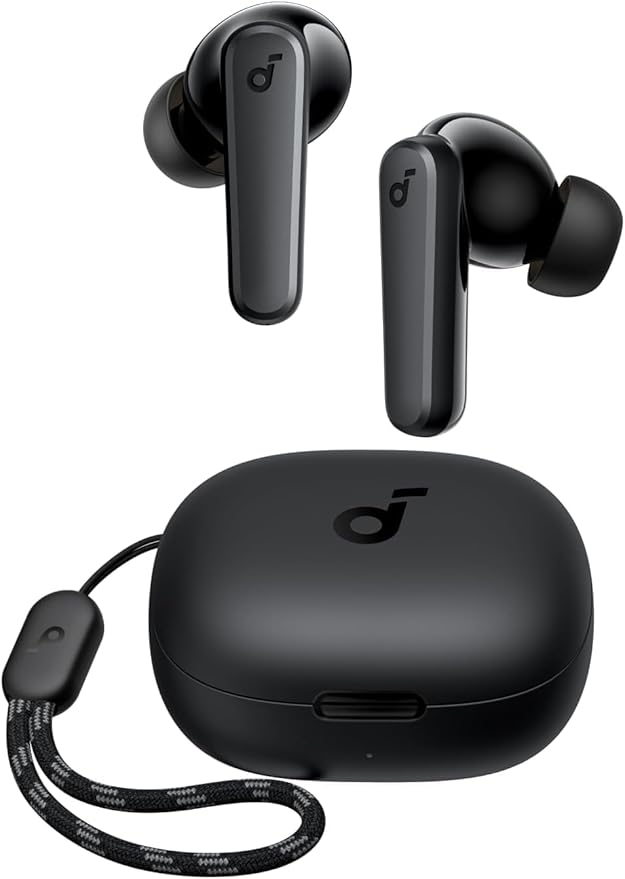 Soundcore by Anker P20i True Wireless Earbuds 10mm Drivers with Big Bass Bluetooth 5.3 30H Long Playtime Water-Resistant 2 Mics for AI Clear Calls 22 Preset EQs Customization via App
