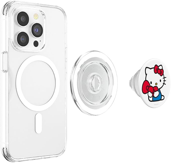 Hello Kitty Classic Bow PopSockets Stand for Smartphones and Tablets PopSockets Adhesive PopGrip