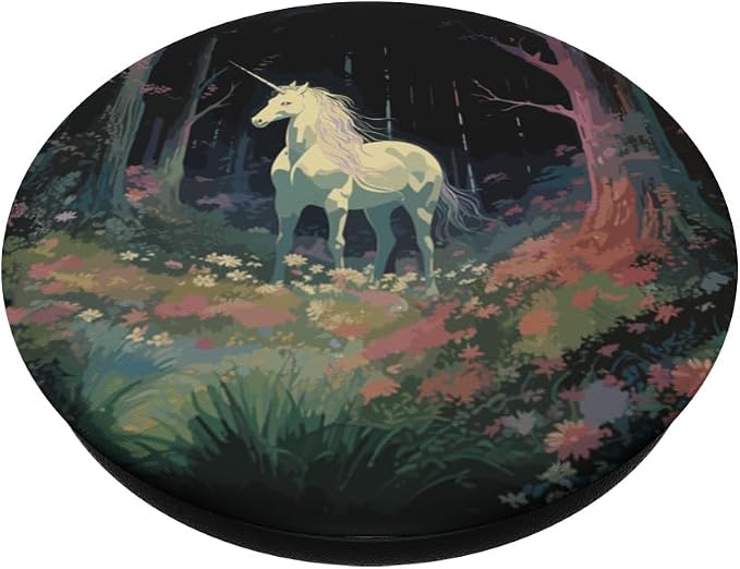 The Last Unicorn Fairycore Art PopSockets MagSafe PopGrip for iPhone