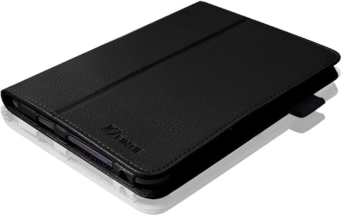 Fintie Folio Case for Kindle Fire HD 7 2nd Gen 2012 Black | Slim Fit PU Leather Folding Stand Cover with Pen Holder Auto Sleep/Wake