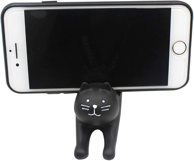 BOLLEY JOSS Desk Cell Phone Holder Stand Pink Sofa with Cute Cat Kitty for Office Free You Hands Home Ornament