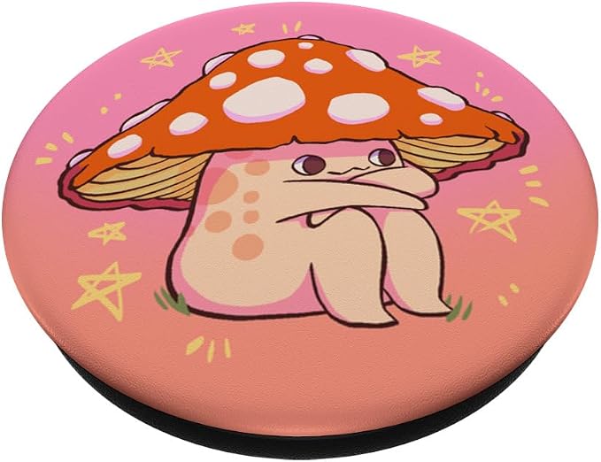 PopSockets Phone Grip– Mushroom PopSocket - Sitting Shroomie PopSockets PopGrip for MagSafe