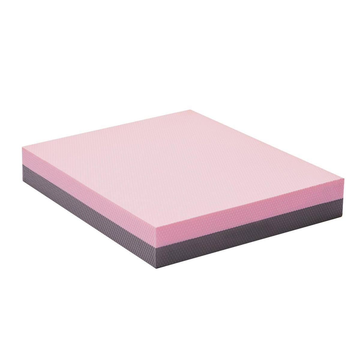 Balance Pad- High-Density Foam Cushion Mat for Yoga, Exercise & Fitness, Non-Slip Stability Trainer for Core Workouts, Thick Foam Balance Board (16x13x2.4 Inches, Pink & Gray)
