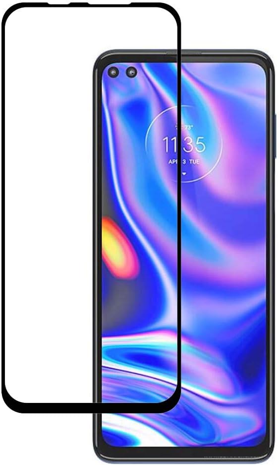 for Motorola One 5G Full Coverage Screen Protector - [2pack] Ultra Thin Anti-Scratch Screen Tempered Glass Protective Film for Motorola Moto One 5G