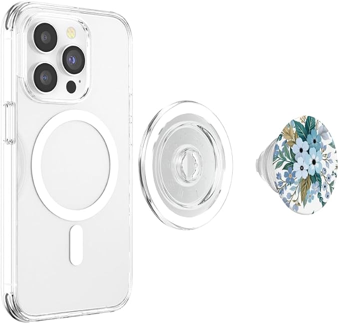 Garden Party Blue PopSockets PopWallet for MagSafe