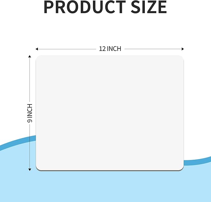 Set of 12 Small White Board Dry Erase Boards Classroom 9" x12” Double Sided Personal Whiteboards for Teachers Lapboards Mini Whiteboard Erasers Incl and Colors Pens