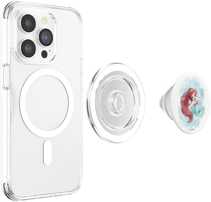 Disney Little Mermaid Ariel Watercolor Twerl PopSockets PopGrip: Swappable Grip for Phones &amp Tablets