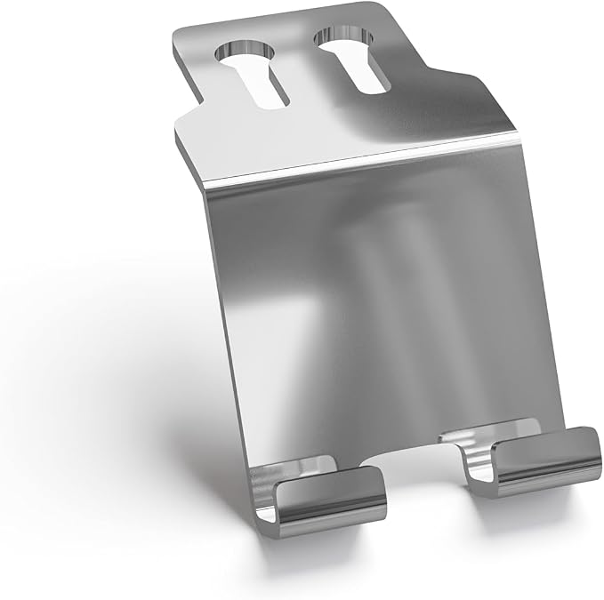Raico Phone or Tablet Holder for Desk Cockpit Setup Deskshelf Modular Phone Tablet Stand (Polished Aluminium)