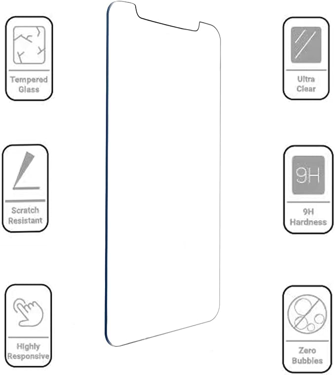 Deara ArmorPro 9H+ Tempered Glass Screen Protector for iPhone 11 Pro/Xs/X [5.8 Inch] Case Friendly (Longest Durable) 2 Pack