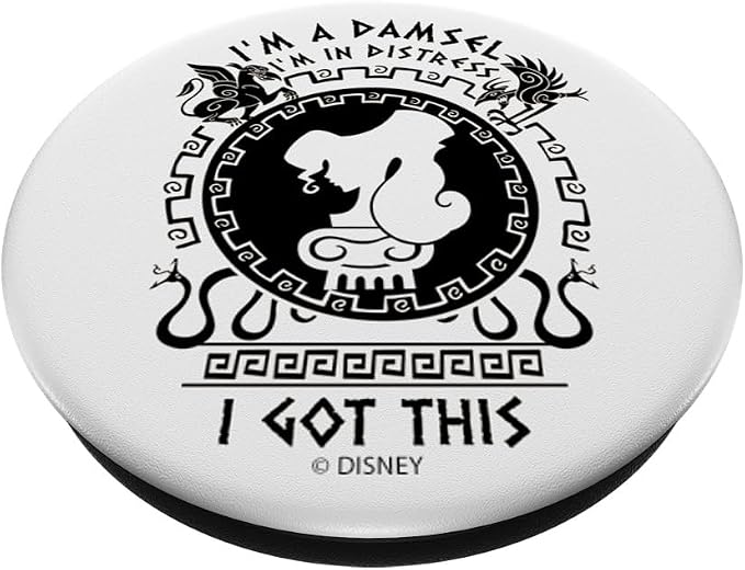 Disney Hercules Megara I'm A Damsel in Distress I Got This PopSockets Adhesive PopGrip