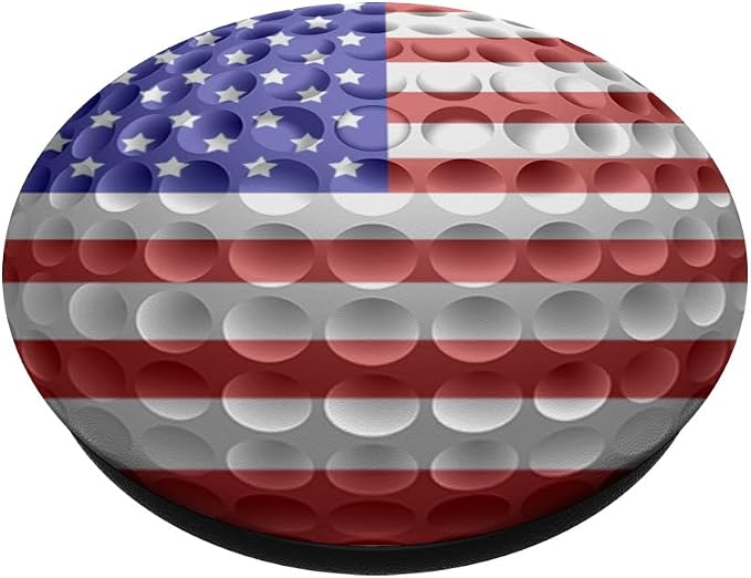 Golf USA Flag American Golfing PopSockets Adhesive PopGrip