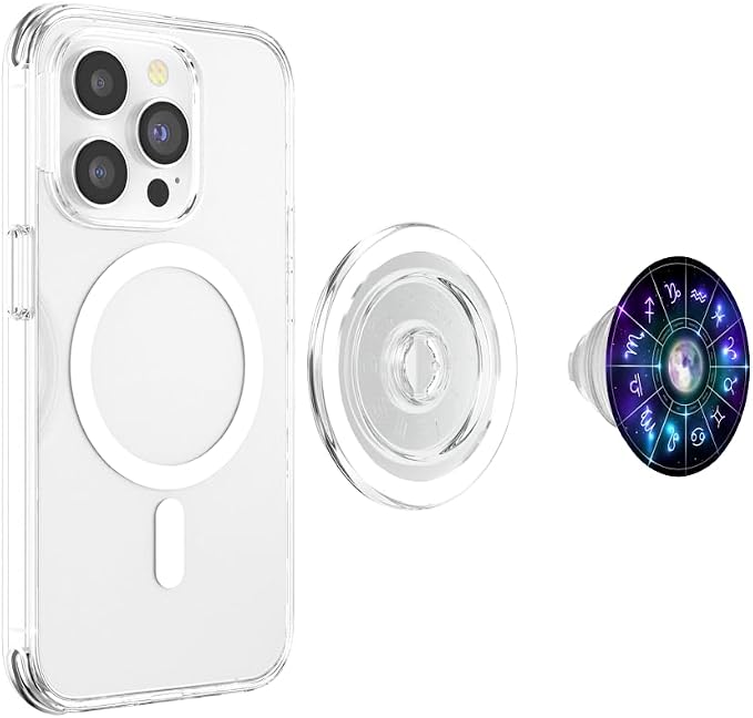 Zodiac Astrology Wheel Star Sign Symbol Astrology Birth Grip PopSockets Adhesive PopGrip
