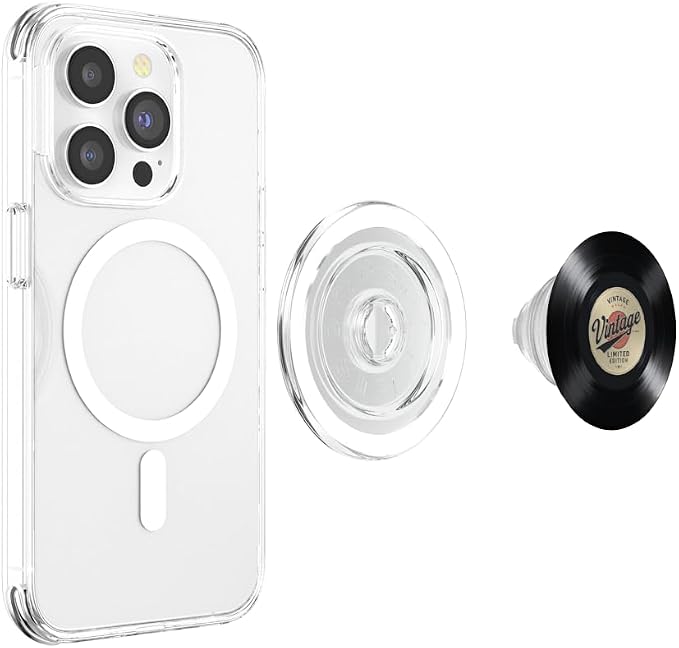 Vinyl Record Player Vinyl Collector Retro Music Lover PopSockets PopGrip for MagSafe