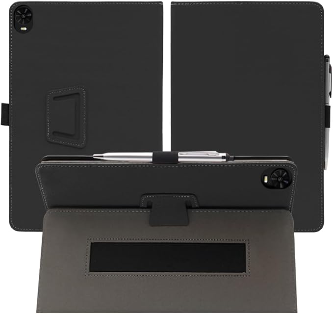 for TCL TAB 10 NXTPAPER 5G 10.4 Inch Tablet CasePU Leather Slim Cover Soft Back Shell Folding Multi-Viewing Angles Stand for TCL TAB 10 NXTPAPER 5G 10.4 Inch Model 9199S Tablet (Black)