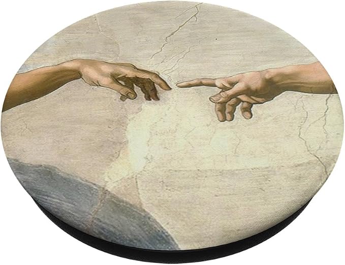 Creation of Adam Michelangelo Buonarroti Painting Art Pop PopSockets Adhesive PopGrip
