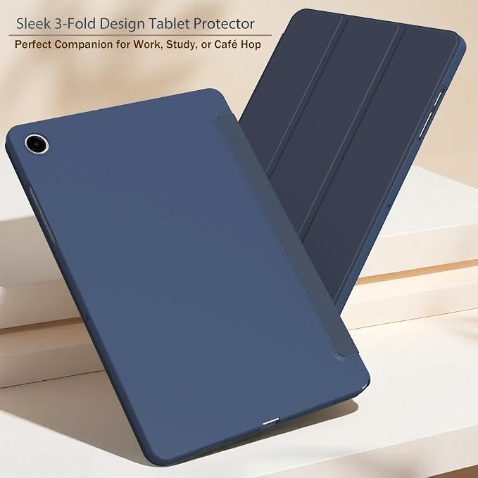 Case for Samsung Galaxy Tab S6 10.5 2019 (Model SM-T860/T865/T867) - Slim Lightweight Durable Trifold Stand Cover Supports Auto Wake/Sleep Blue