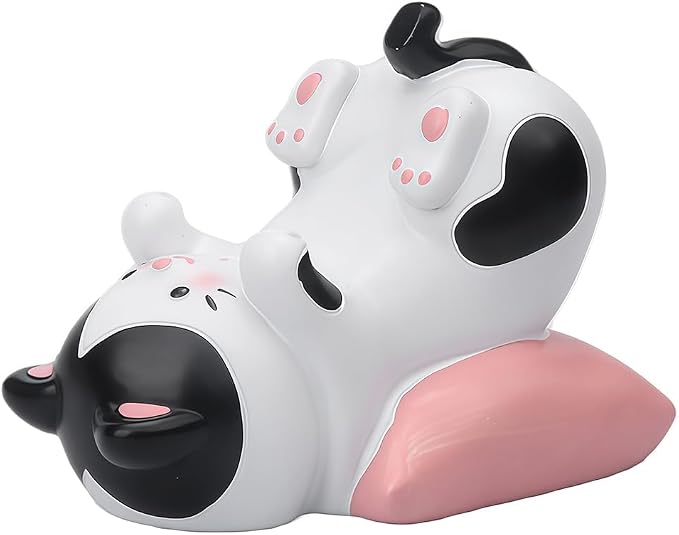 Cute Dog Phone Stand Multi-Purpose Resin Phone Holder Desk Decor for Home Office Bedroom