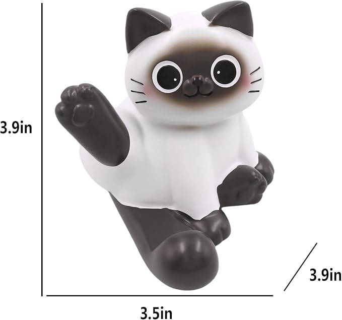 BOLLEY JOSS Desk Cell Phone Holder Stand Pink Sofa with Cute Cat Kitty for Office Free You Hands Home Ornament