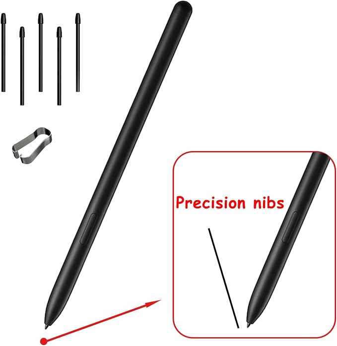 Stylus Pen Replacement for Kindle Scribe4096 Pressure SensitivityMagnet Adsorption Pen for Digital WritingDrawing Replacement for Kindle Scribe Pen(Black)