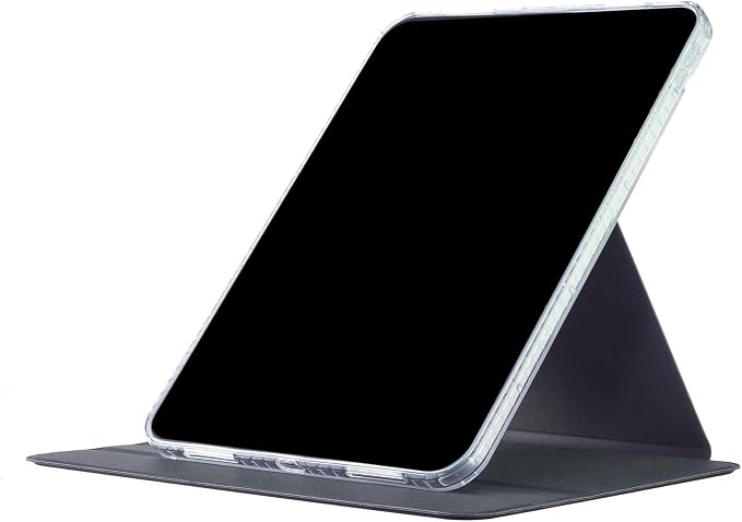 iPad Pro 11'' (M5 2025) (M4 2024) Case DMaos Magnetic Detachable Smart Cover 360 Rotation Foldable Stand - Black