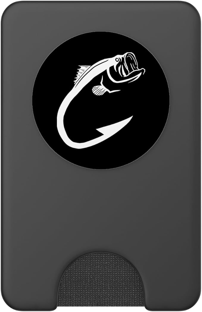 Fish Hook Cool Fishing Lover Angling Dad Fisherman Gift PopSockets Adhesive PopGrip