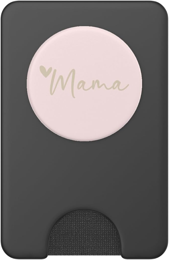 Beige Pale Rose Heart Mama PopSockets Adhesive PopGrip