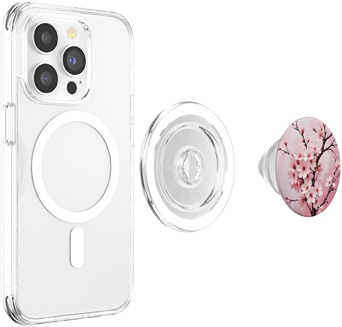 Pink Flower Cherry Blossom Floral Sakura PopSockets Adhesive PopGrip