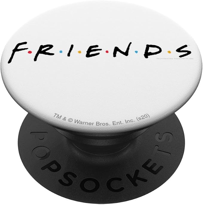 Friends Logo Black PopSockets Adhesive PopGrip