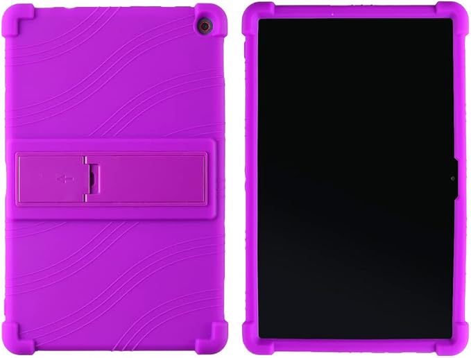 Case for Lenovo 10e Chromebook 10.1 inch Tablet Soft Silicone Adjustable Stand Shockproof Rubber Shell Protective Cover (Black)