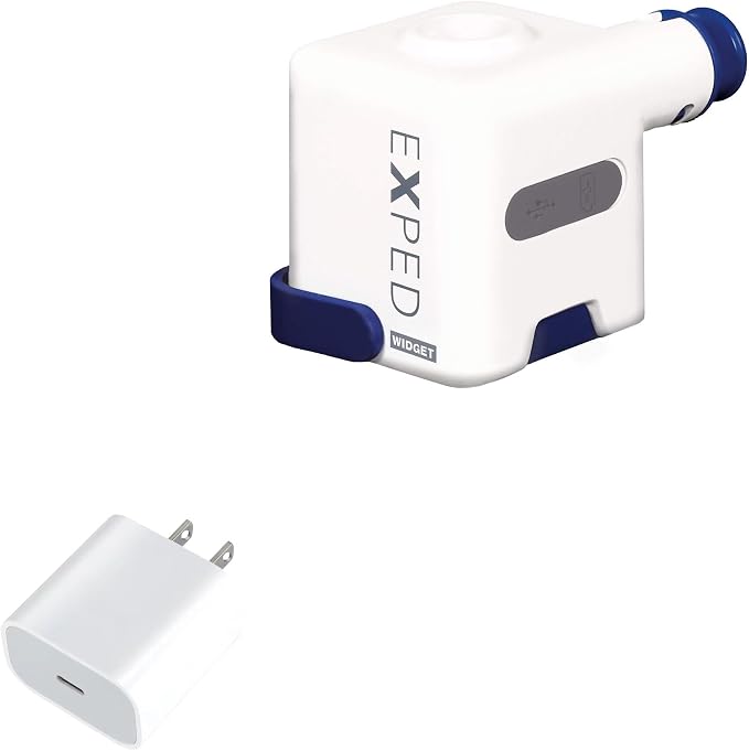 BoxWave Charger Compatible with Exped Widget Pump - PD GAN miniCube (30W) 30W Tiny PD GAN Type-C Wall Charger - Winter White