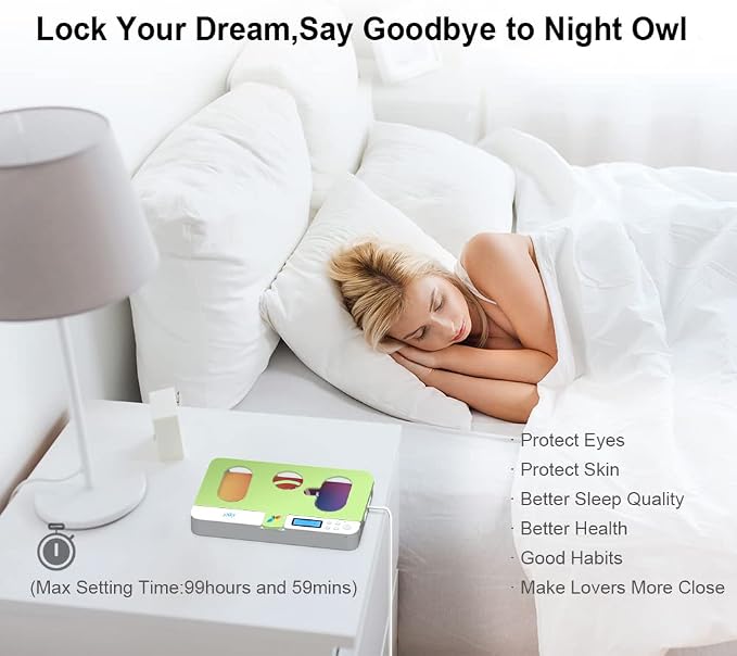 ySky Phone Lock Box with TimerPhone Access Blocker Device for Cell Phones Limits Smartphone Access Reduces Screen Time &amp Improves FocusTimed Jail Locker to Help KidsStudents Adults Focus Bac