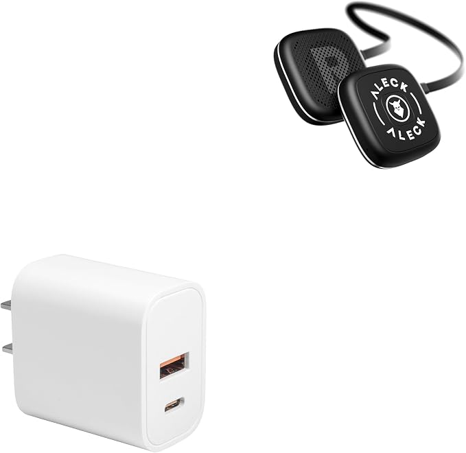 BoxWave Charger Compatible with Aleck Nunchucks - PD miniCube (20W) 20W PD USB Type-C Wall Charger - Winter White