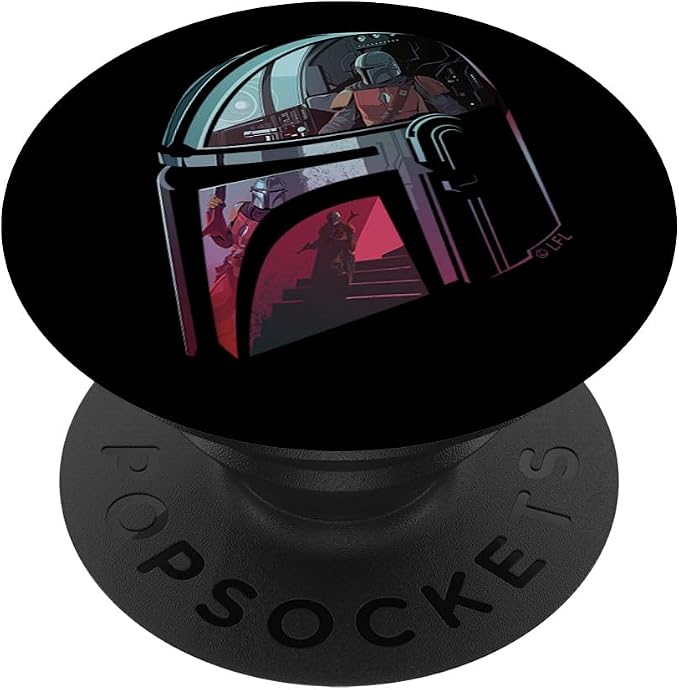 Star Wars The Mandalorian Helmet Reflection PopSockets Adhesive PopGrip