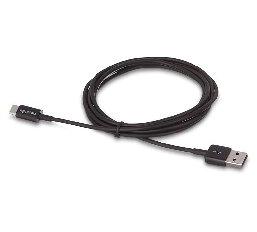 Amazon Basics USB-C to USB-A 2.0 Male Cable - 3 feet (0.9 meters) - Black 24 Pack of 5 120 count total Black