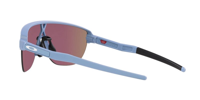 Oakley Mens OO9248A Corridor Low Bridge Fit Rectangular Sunglasses, Matte Stonewash/Prizm Sapphire, 42 mm