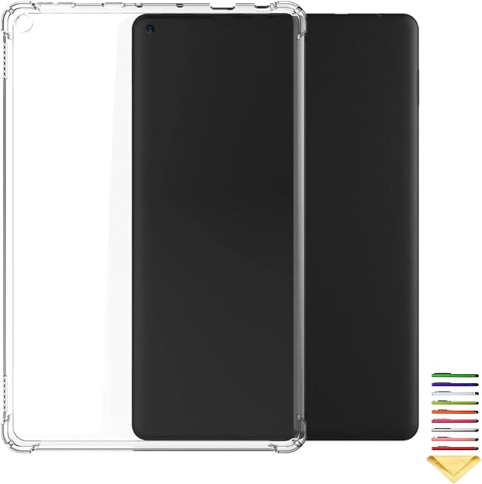 Clear Case for All-New Amazon Kindle Fire Max 11 Tablet (13th Generation 2023 Release) 11 Slim Lightweight Shell Transparent Soft TPU Back Shockproof Crystal Reinforced Corner Cover Clear