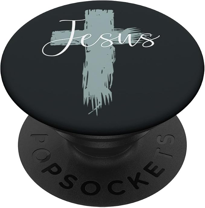 Jesus On Cross Paint Cool Religion God Faith Christian Gift PopSockets Adhesive PopGrip