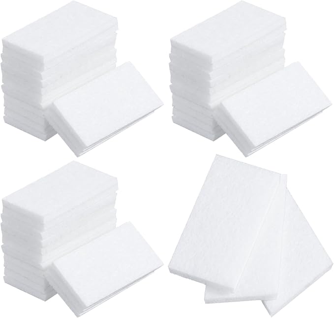 50 Pack Unscented Aroma Pads, 1.7x0.91" White Aroma Oil Refill Pads
