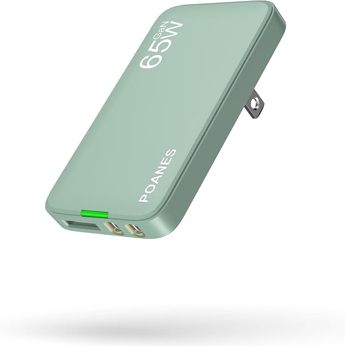 3-Port Flat USB C Wall Charger 30W Max Type-C Fast Charging Block | Dual USB-C 1 USB-A PD 25W Fast Charging Slim Body Foldable Plug for IPad Pro Tablets iPhone 17/16/15 Series Galaxy