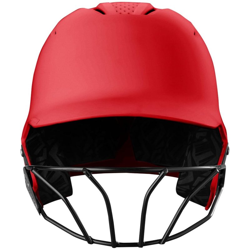 EvoShield XVT™ 2.0 Matte Batting Helmet with Facemask - Scarlet, Small/Medium