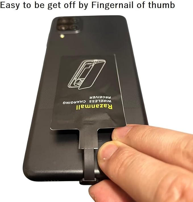 External Type-C Wireless Charging Adapter for Samsung Galaxy A54 A34 A24 A14 5G Phone with Qi Charger PAD