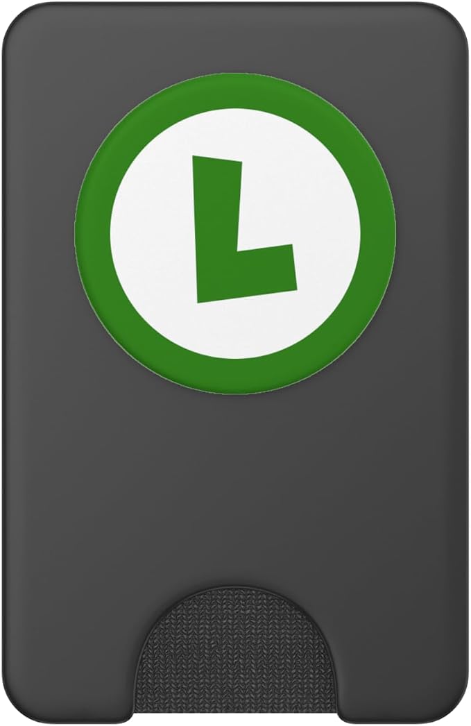 Super Green Letter L Video Game Icon Logo PopSockets PopGrip: Swappable Grip for Phones &amp Tablets PopSockets Adhesive PopGrip