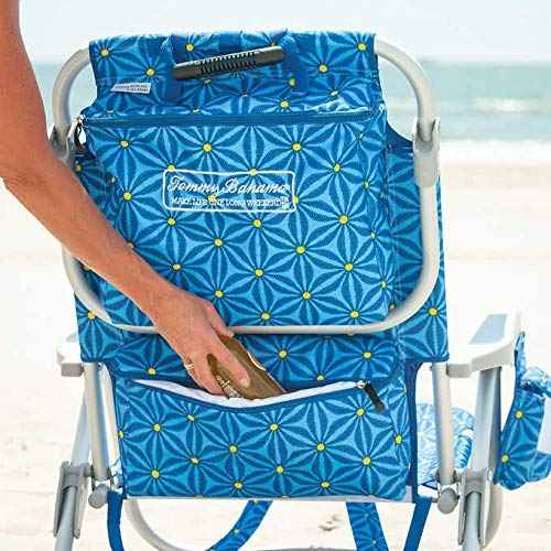 Tommy Bahama 2016 Backpack Cooler Chair with Storage Pouch and Towel Bar